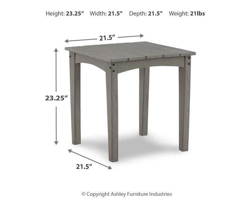 Visola - Square End Table - Gray by Unique Piece Furniture