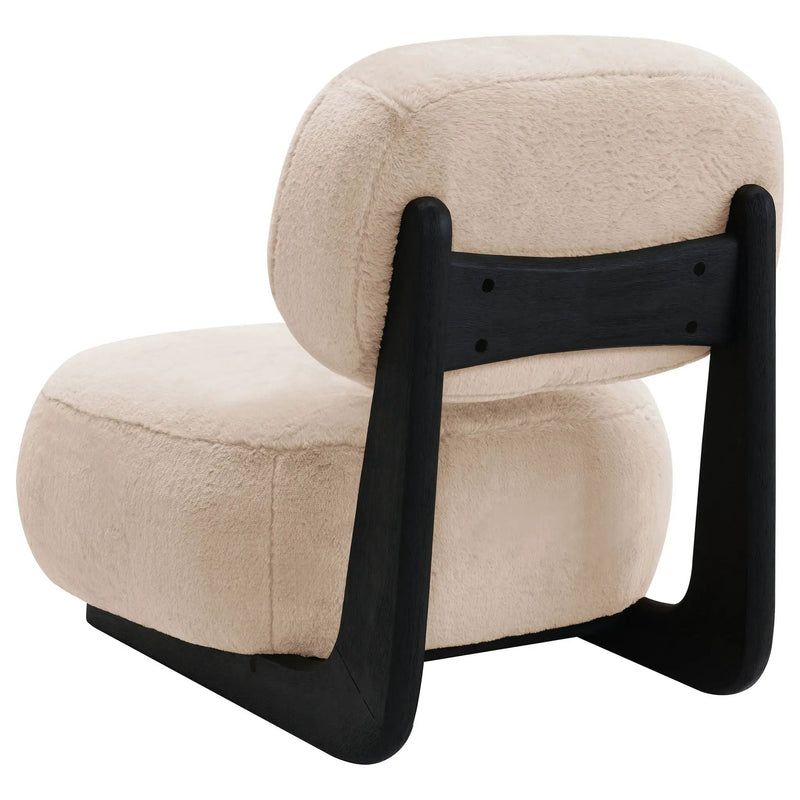 Duffie Upholstered Armless Accent Chair Camel by Unique Piece Furniture