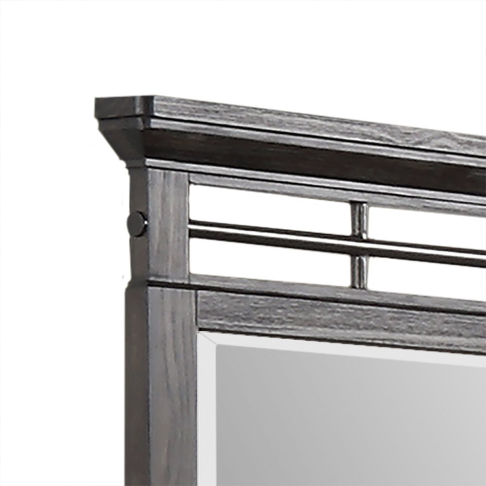Mahogany Mirror with Solid Wood Frame - Mahogany, photo 5 of 5