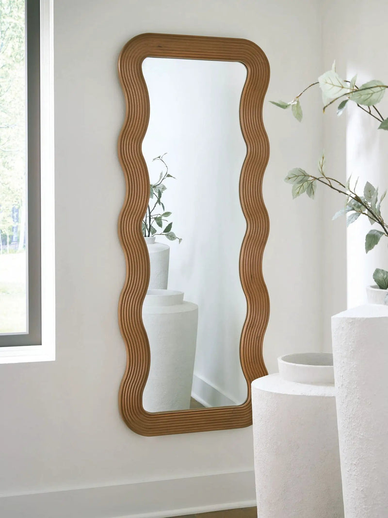 Ellisonville - Floor Mirror - Brown by Unique Piece Furniture