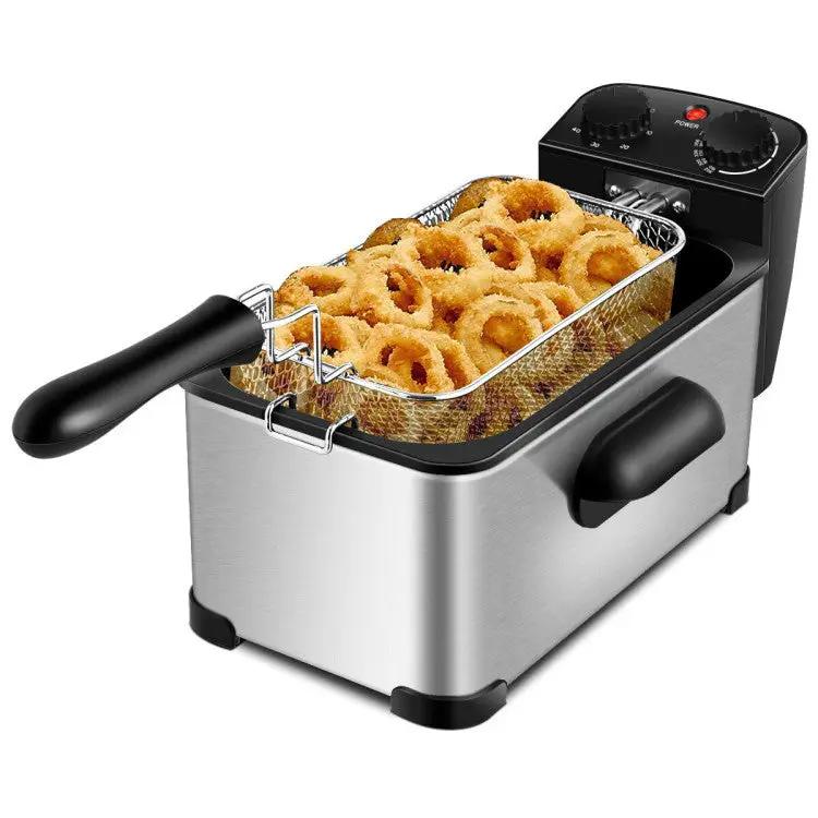 3.2 Quart Electric Stainless Steel Deep Fryer with Timer by DirectDeals