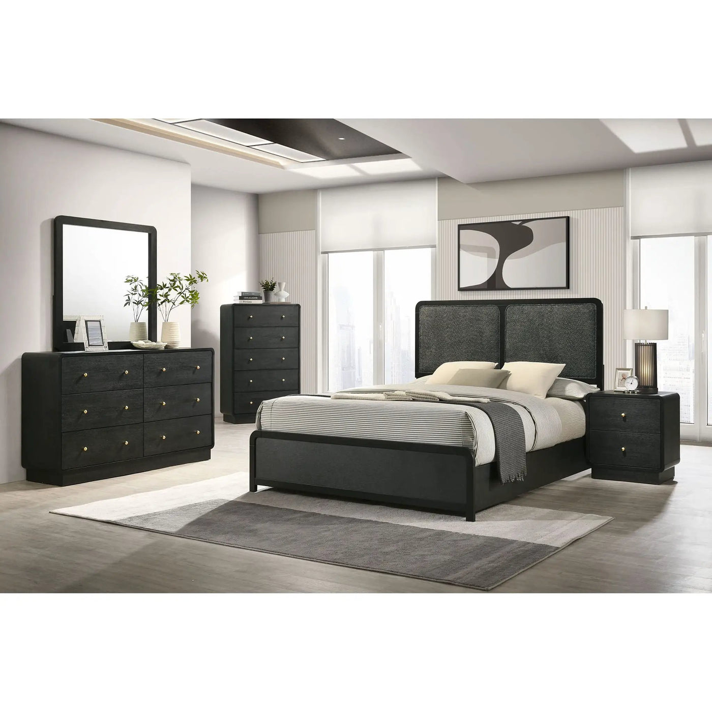 Burton - Bed With Upholstered Headboard by HouseOfZazla