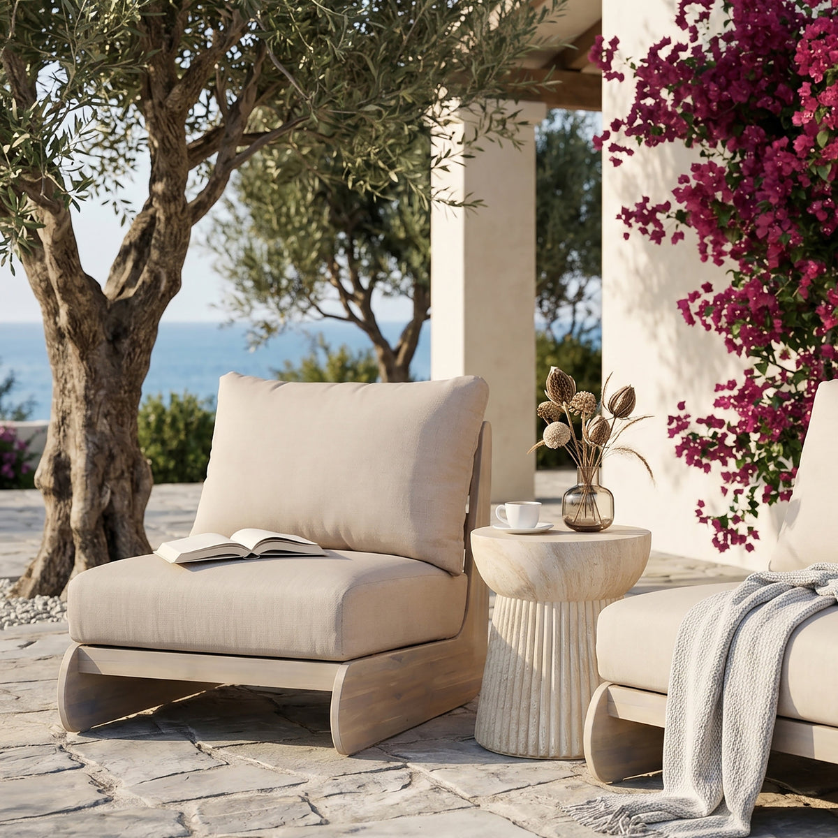 Lazy Acacia Patio Club Chair, photo 4 of 10