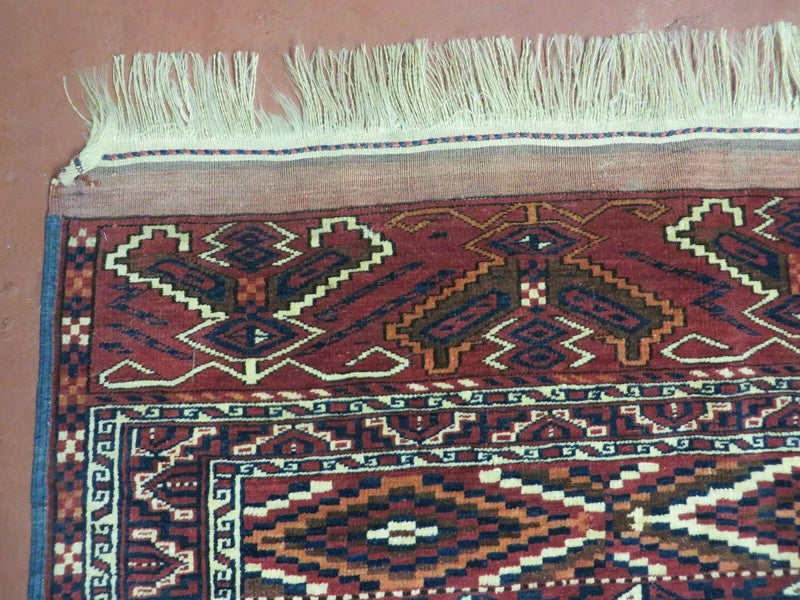 4' X 8' Antique Handmade Russian Bokhara Turkoman Yamud Wool Rug Carpet Nice by Jewel Rugs