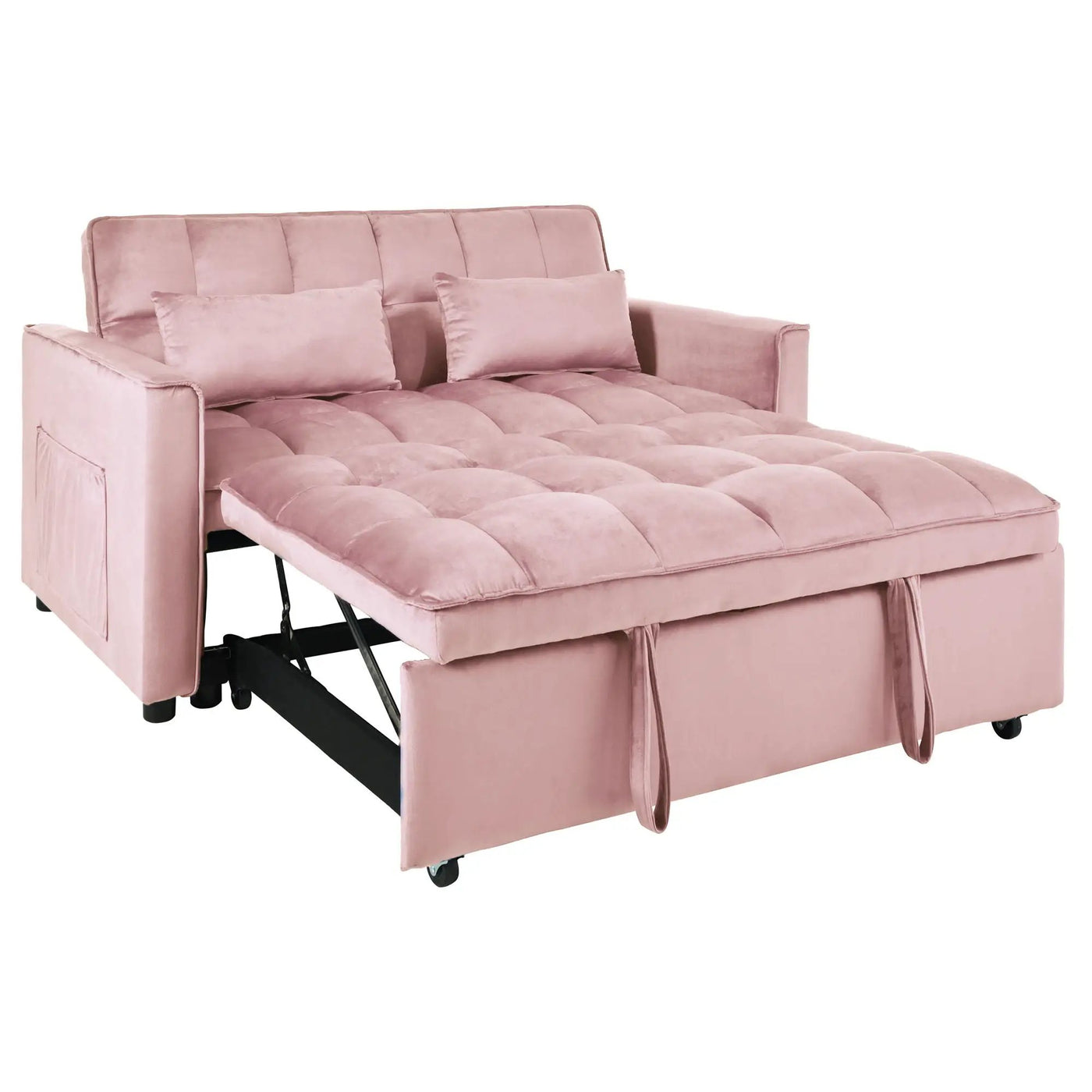 3 In 1 Pull Out Couch Convertible Sofa Bed With Reclining Backrest by Unique Piece Furniture