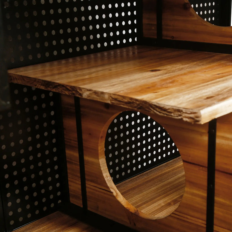 Modern Spacious Cat House Black + Brown by HouseOfZazla