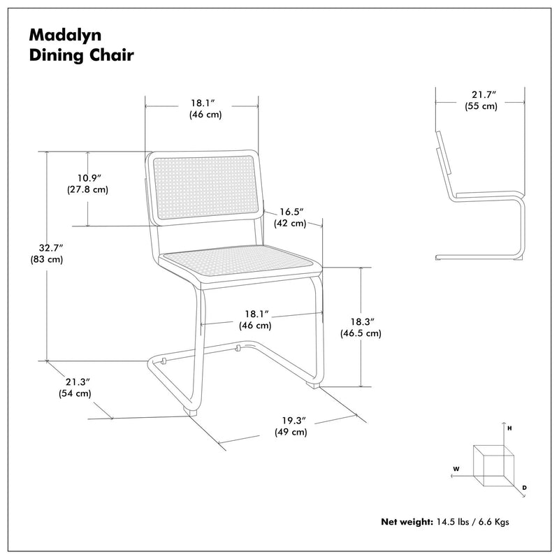 Madalyn - Dining Chair (Set of 2) - Brown by Unique Piece Furniture