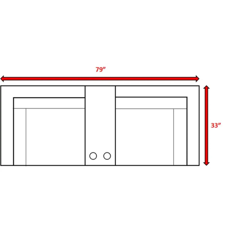 Outdoor Seating Group With Cushions 2 Person - Gray by Unique Piece Furniture