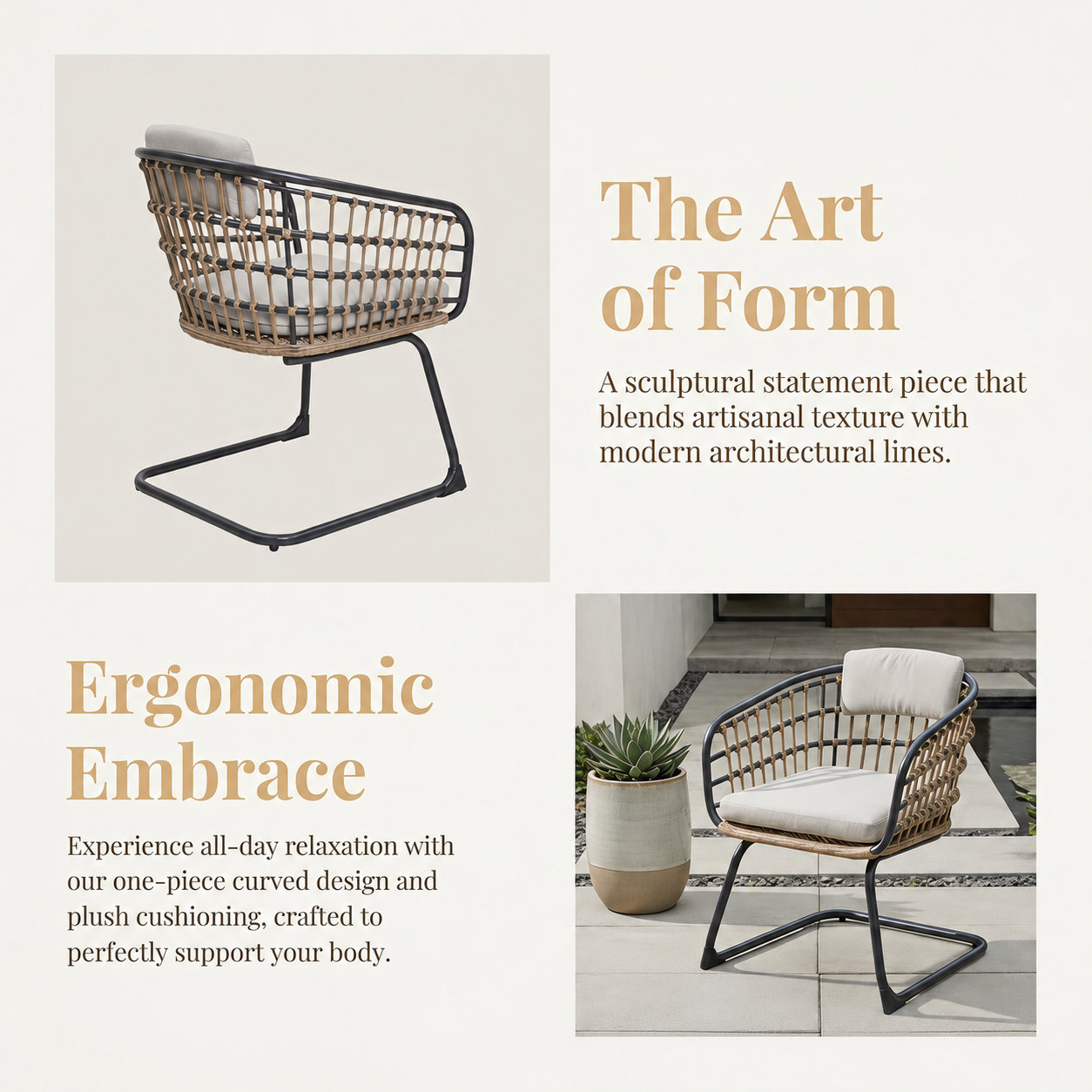 Wicker Dining Chair Set of 2 by HouseOfZazla