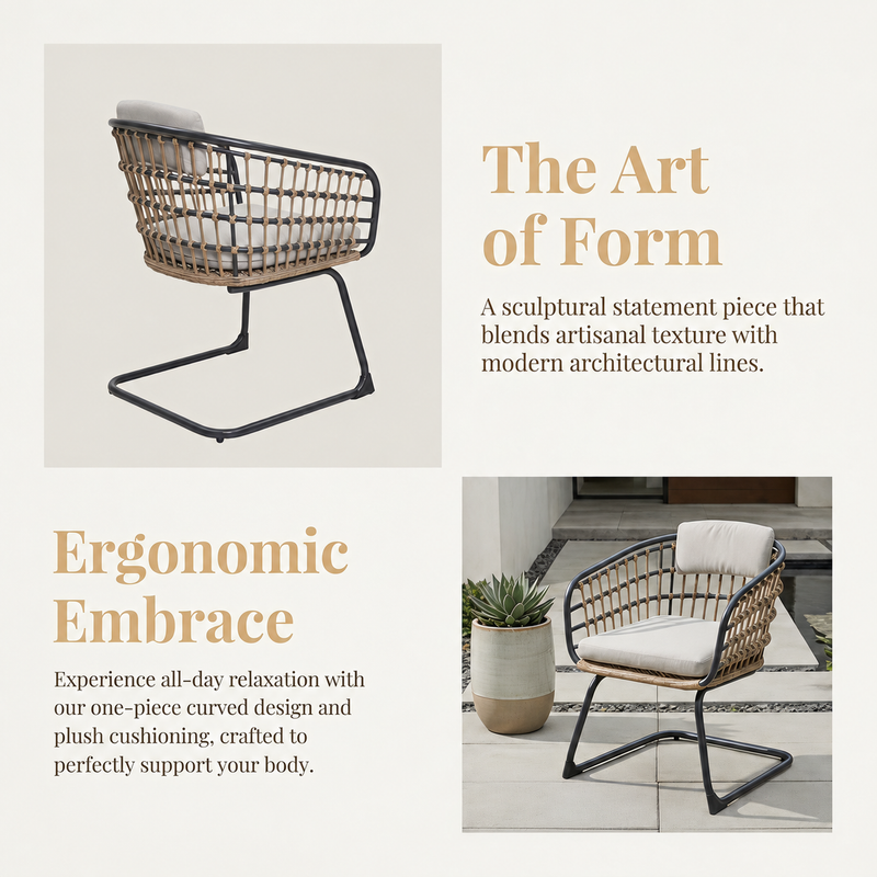 Wicker Dining Chair Set of 2 by HouseOfZazla