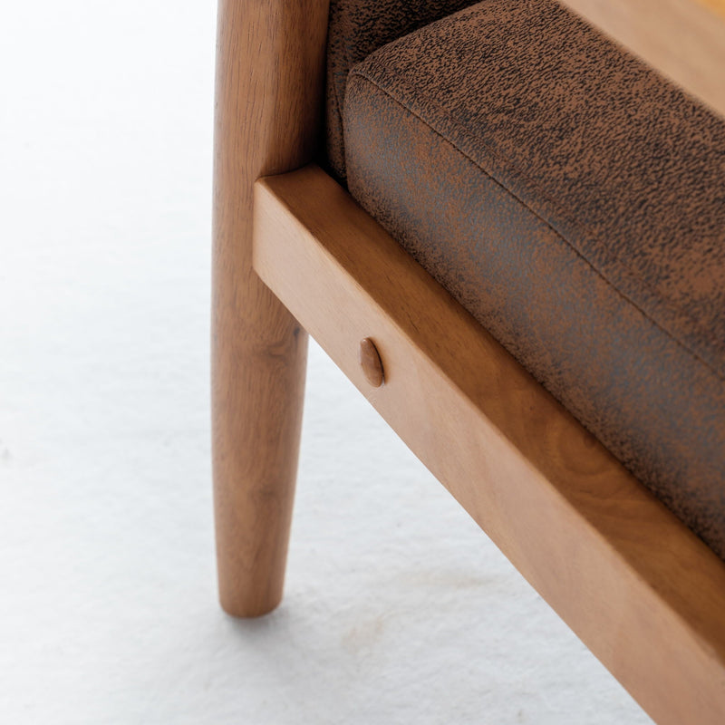Wide Arm Chair - Light Brown by HouseOfZazla