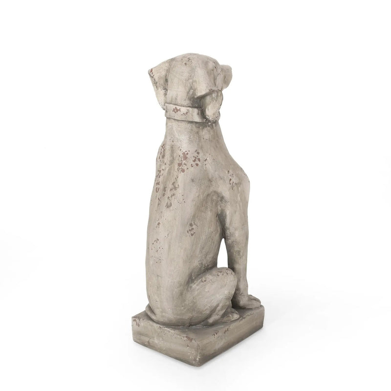 MGO Dog Decor Outdoor Dog Statue, Antique by HouseOfZazla