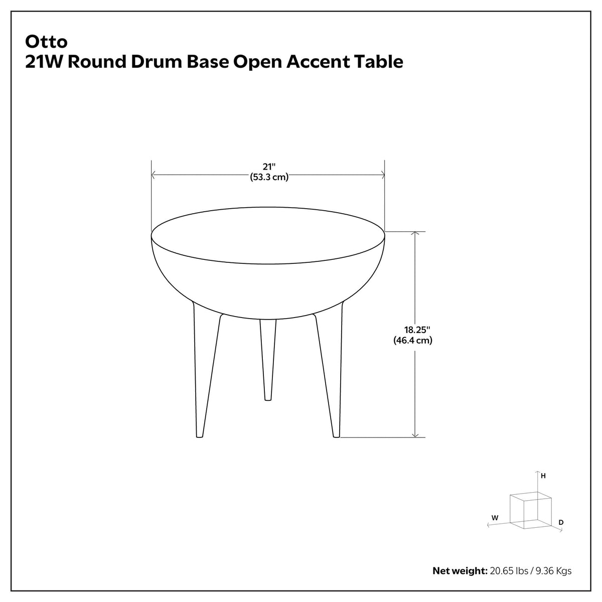 Cast Aluminum Side Table with Textured Finish - Black, photo 11 of 11