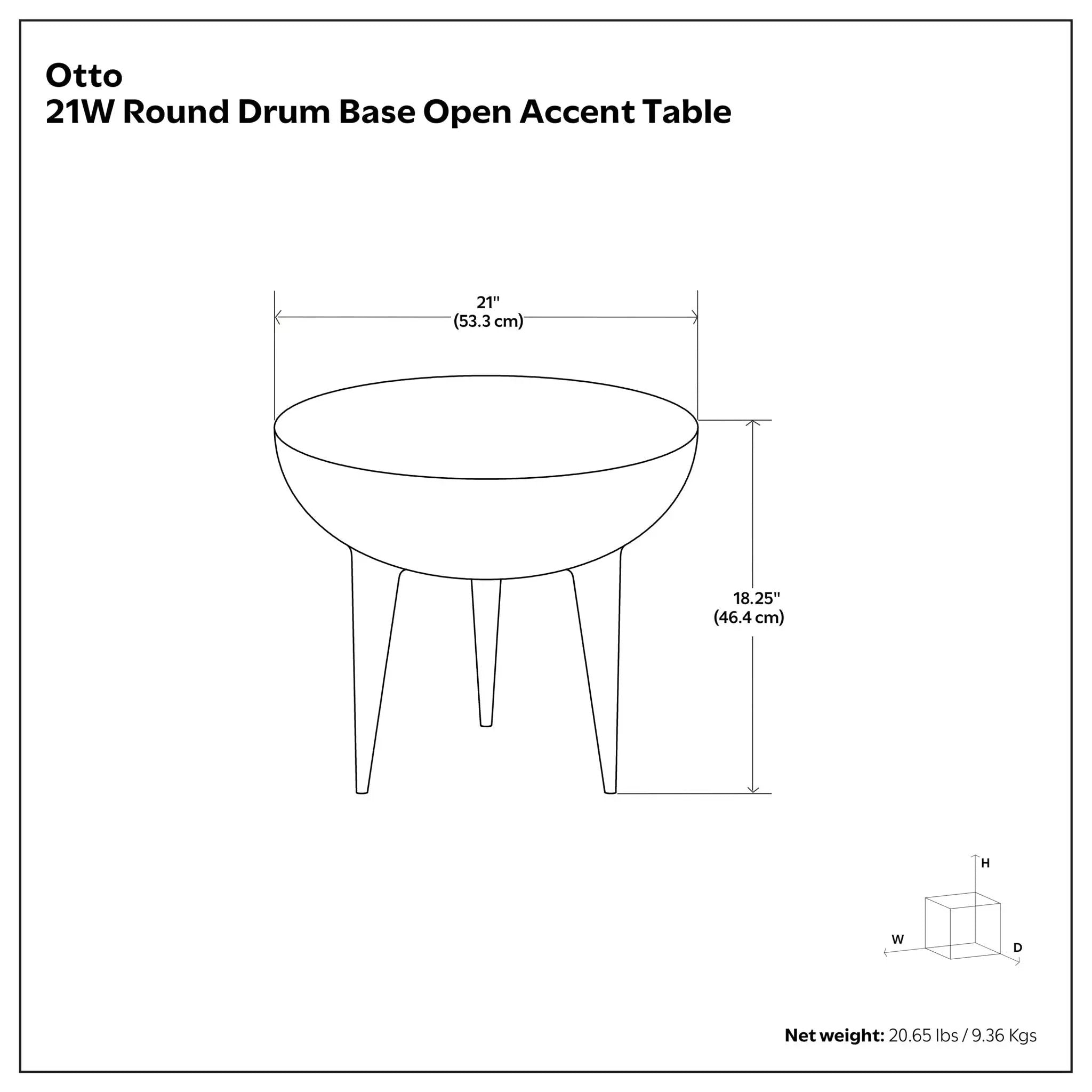 Otto - Cast Aluminum Side Table - Black by Unique Piece Furniture
