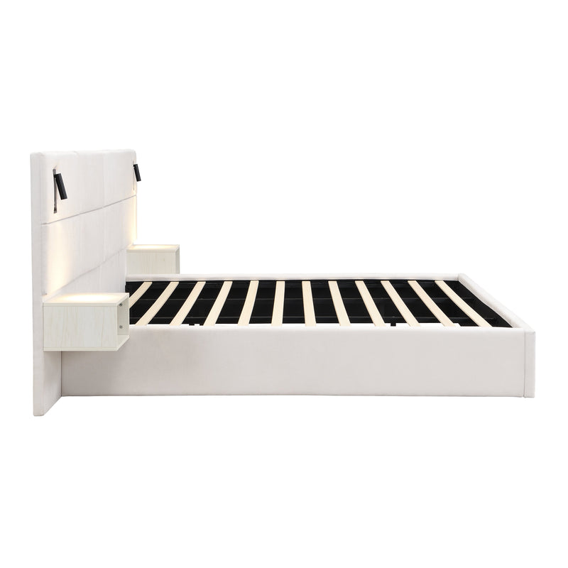 Soft, Comfortable, Luxurious Upholstered Smart Bed with Reading Light - King, photo 9 of 10