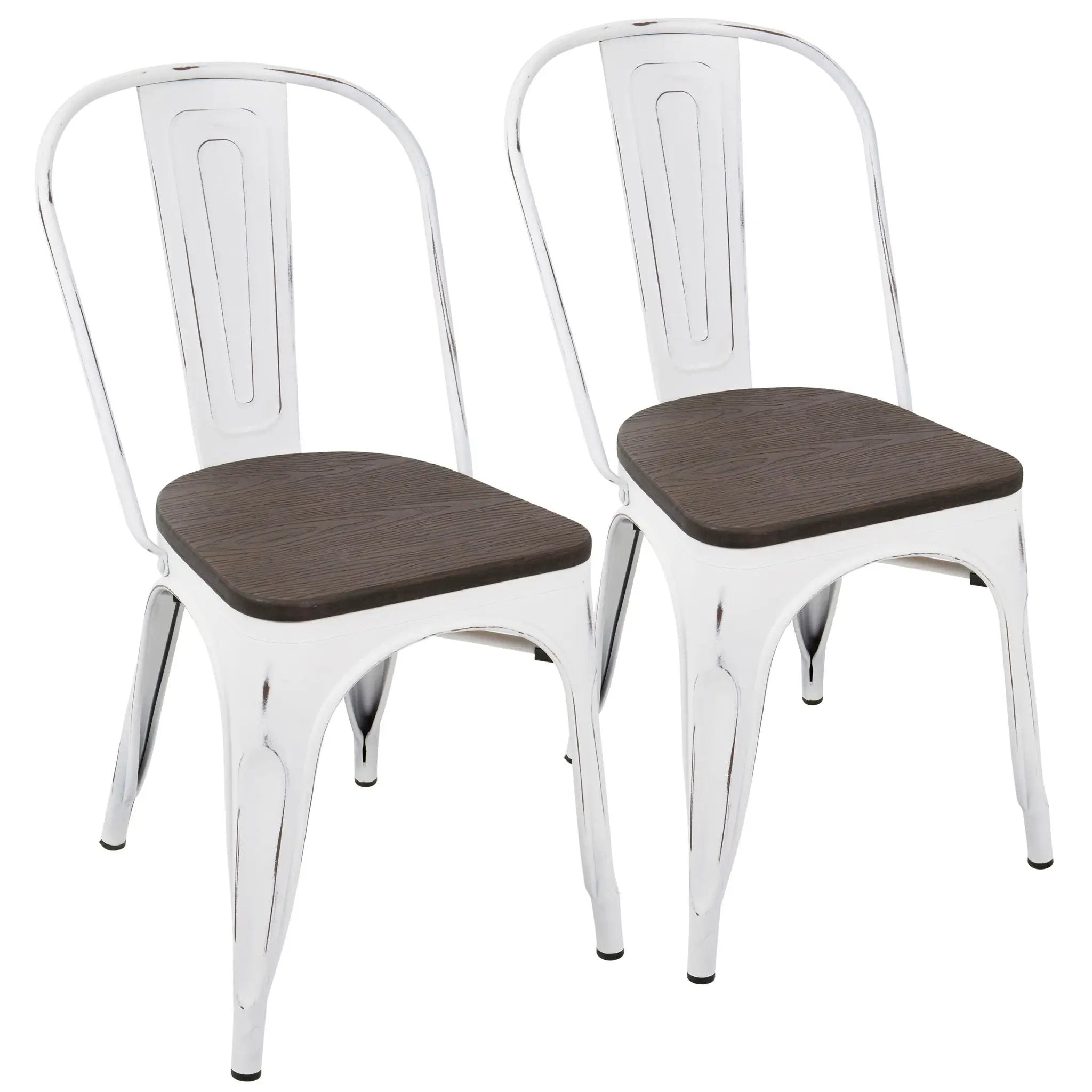Oregon - IndustrialFarmhouse Stackable Dining Chair (Set of 2) by Unique Piece Furniture