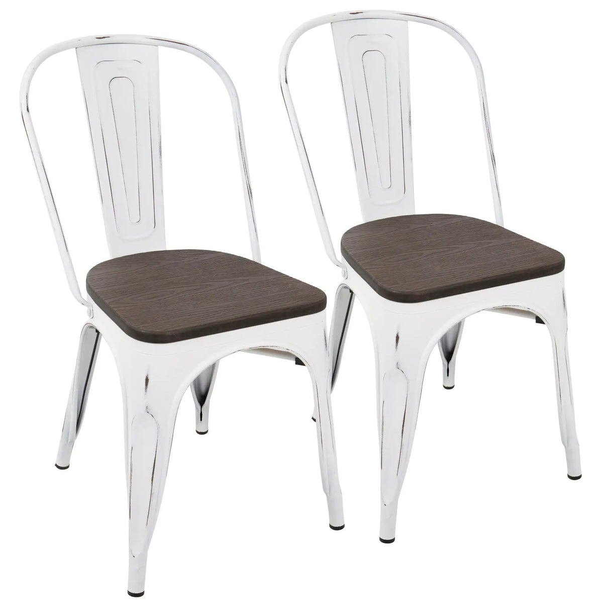 Oregon - IndustrialFarmhouse Stackable Dining Chair (Set of 2) by HouseOfZazla
