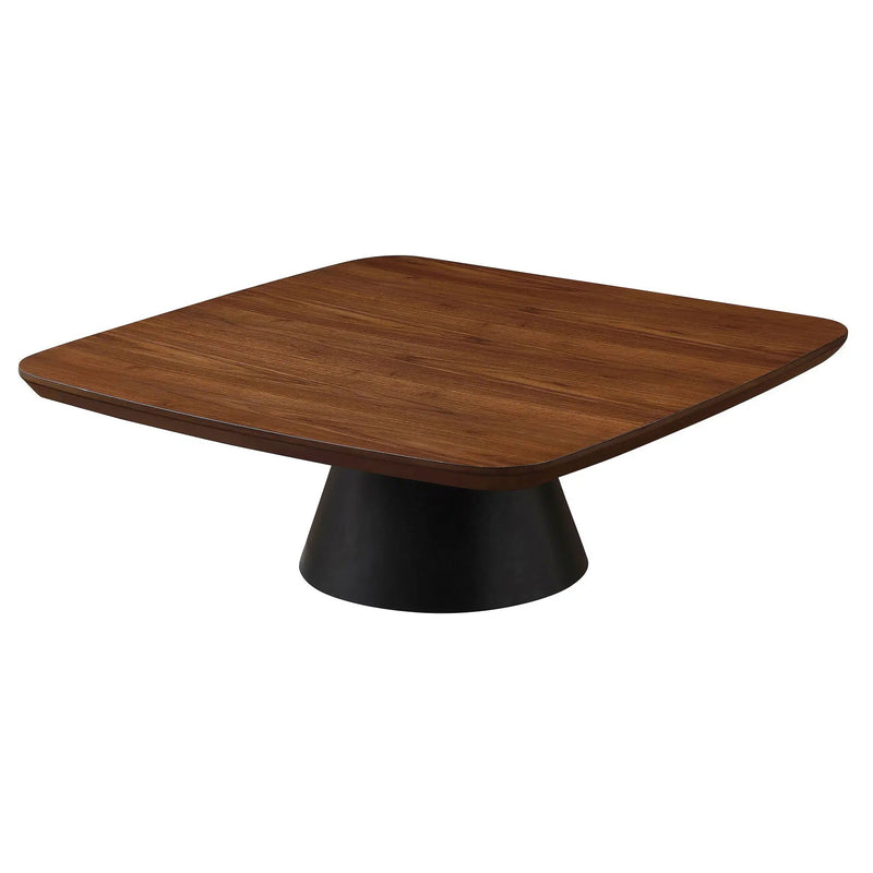 Eason 2-piece Coffee Table Set Walnut and Black by Unique Piece Furniture