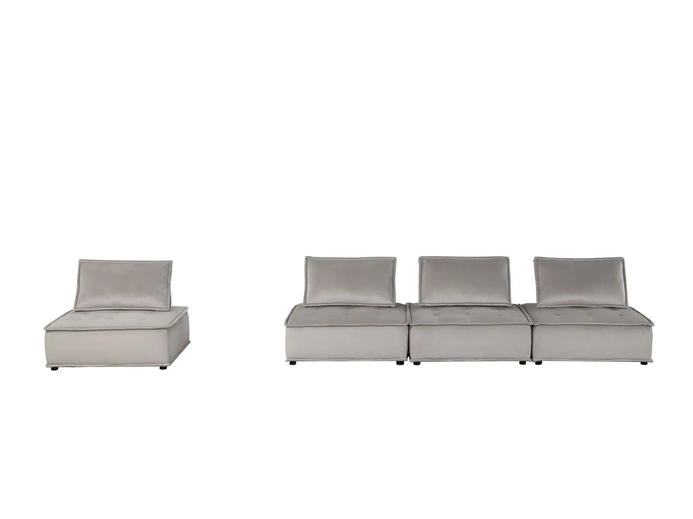 Anna - Stylish Sectional Sofa Ottoman by HouseOfZazla