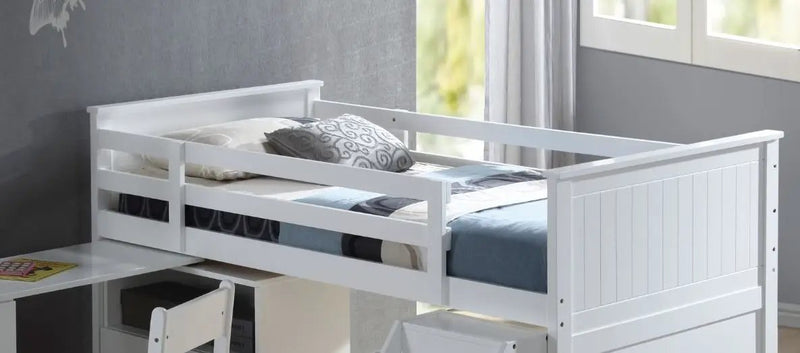 Wyatt - Twin Loft Bed Set - White by Unique Piece Furniture