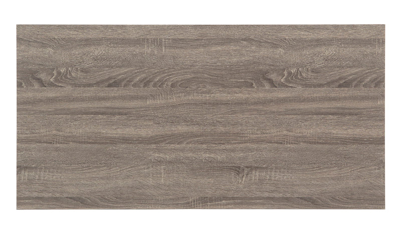 Weathered Gray Writing Desk with Storage Shelves, photo 4 of 5
