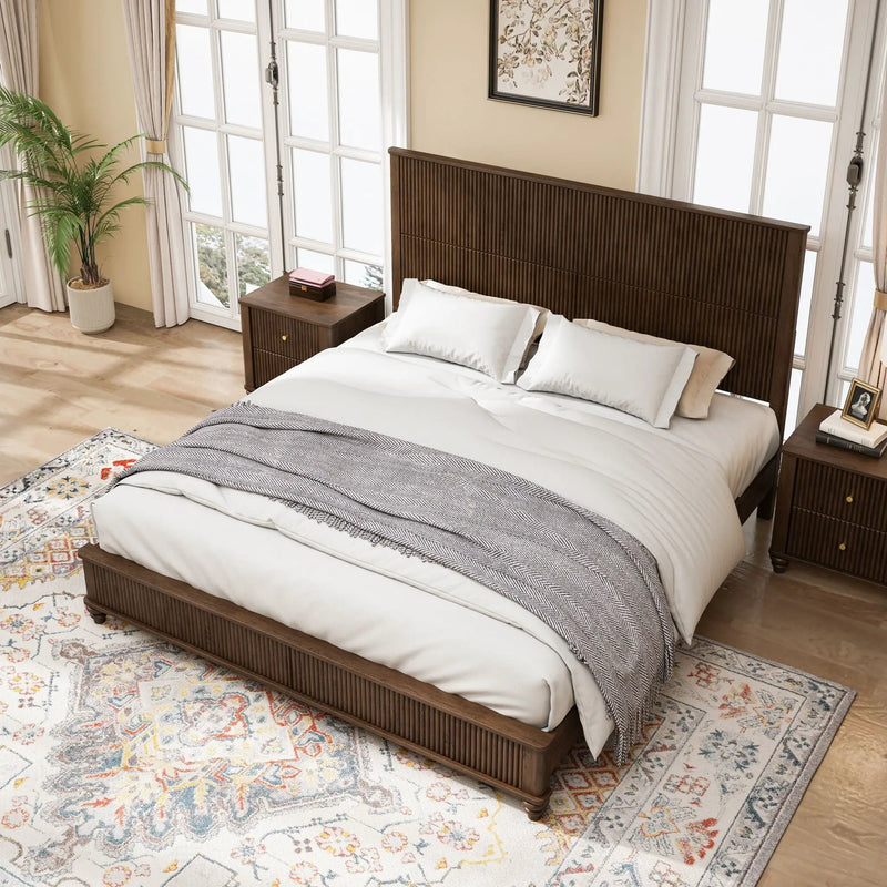 3 Piece Bedroom Set With Bed And 2 Nightstands by HouseOfZazla