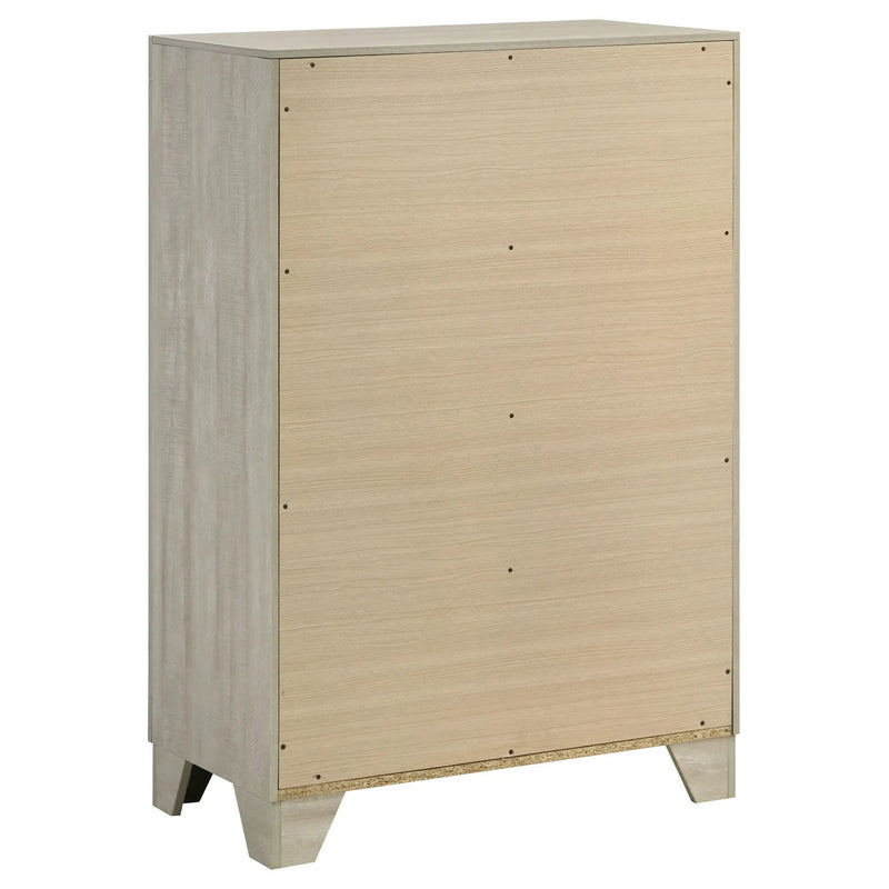 Trenton 4-drawer Bedroom Chest of Drawers Rustic Cream by Unique Piece Furniture