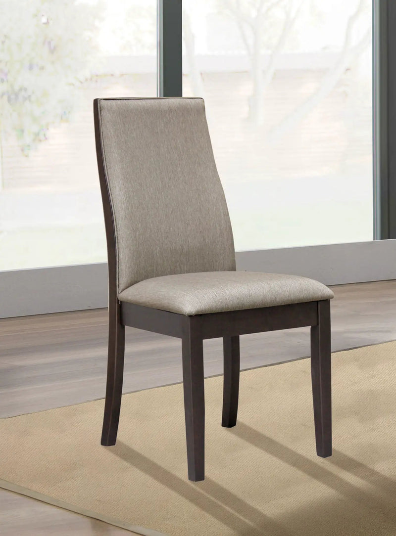 Spring Creek Upholstered Dining Chair Taupe (Set of 2) by Unique Piece Furniture