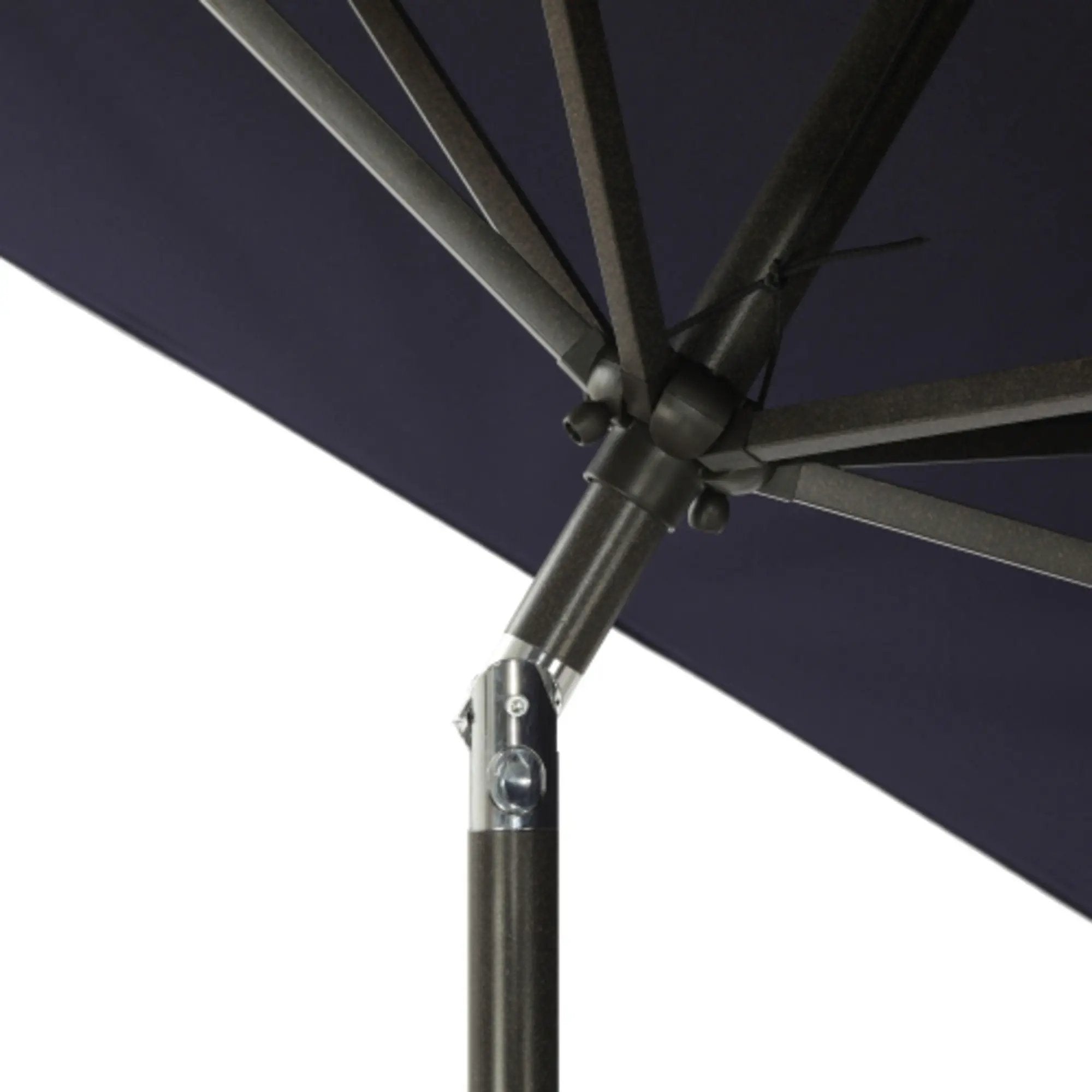 Rectangular Patio Umbrella With Crank Tilt, Polyester UV-Resistant Canopy by HouseOfZazla