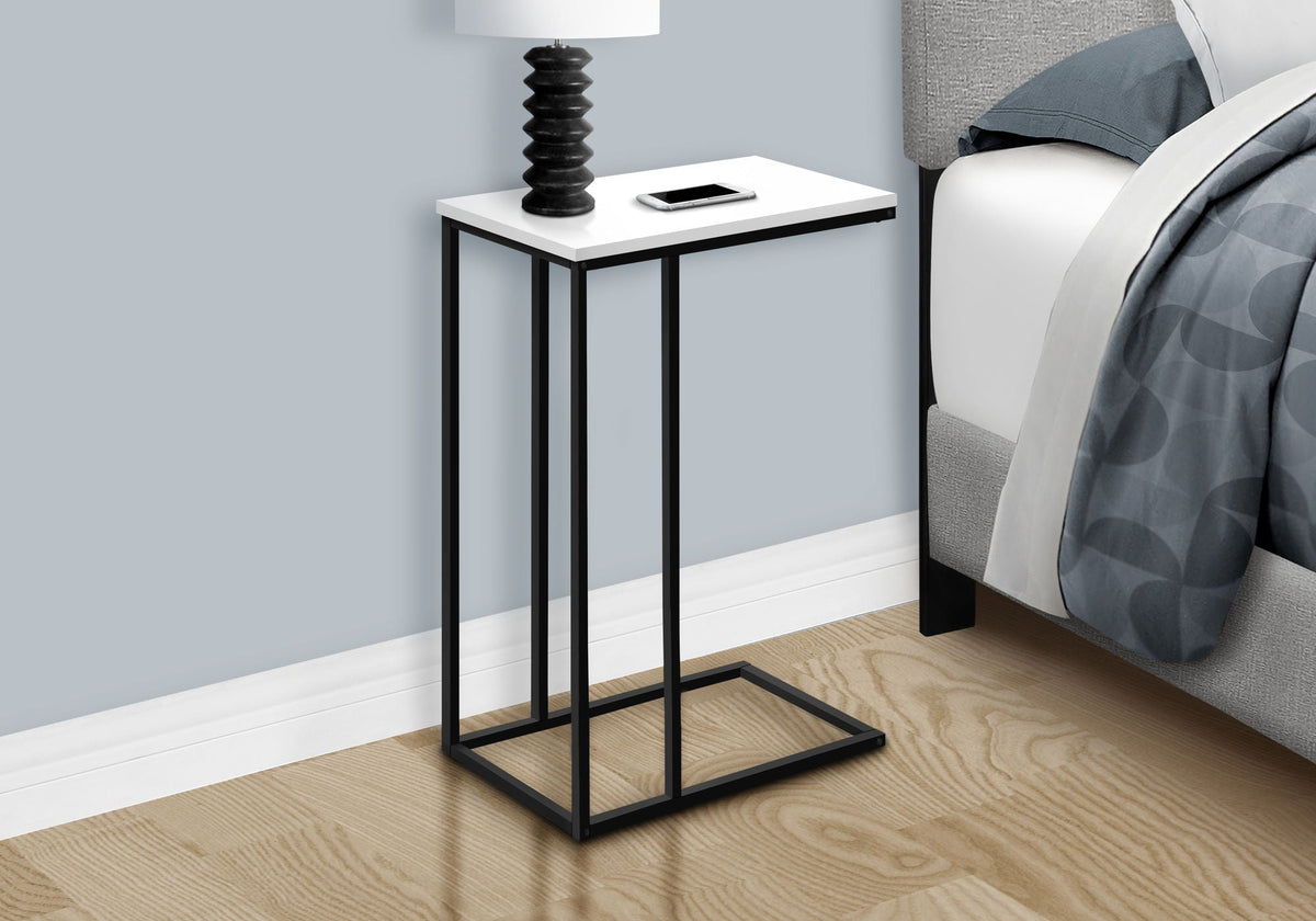 C-Shaped Metal Accent Table with Space-Saving Functionality - Multiple Colors, photo 24 of 24