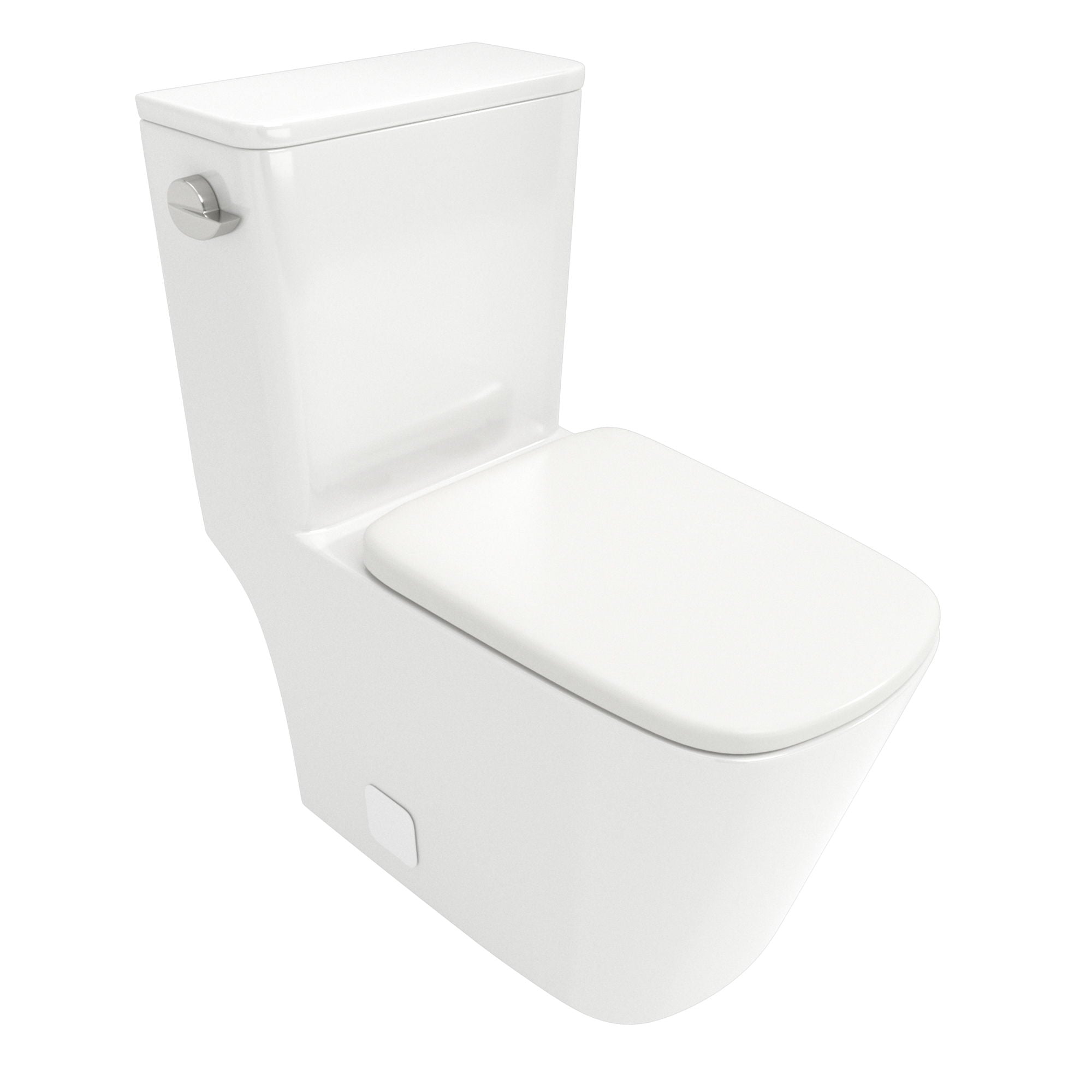 1 Piece Toilet With Single Flush And Soft Closing Seat - White by HouseOfZazla