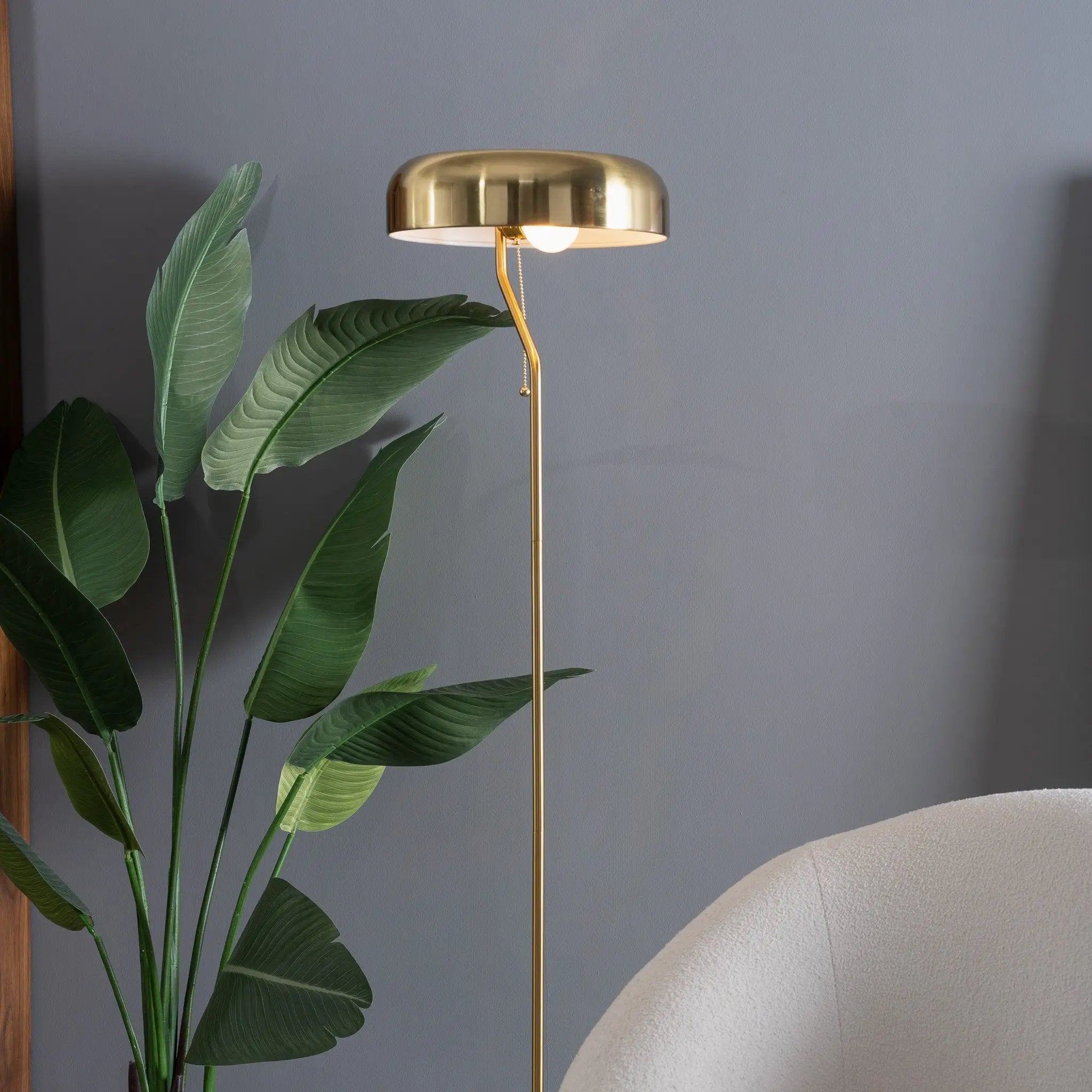 Spectra - Tall Corner Floor Lamp For Living Room - Gold by HouseOfZazla