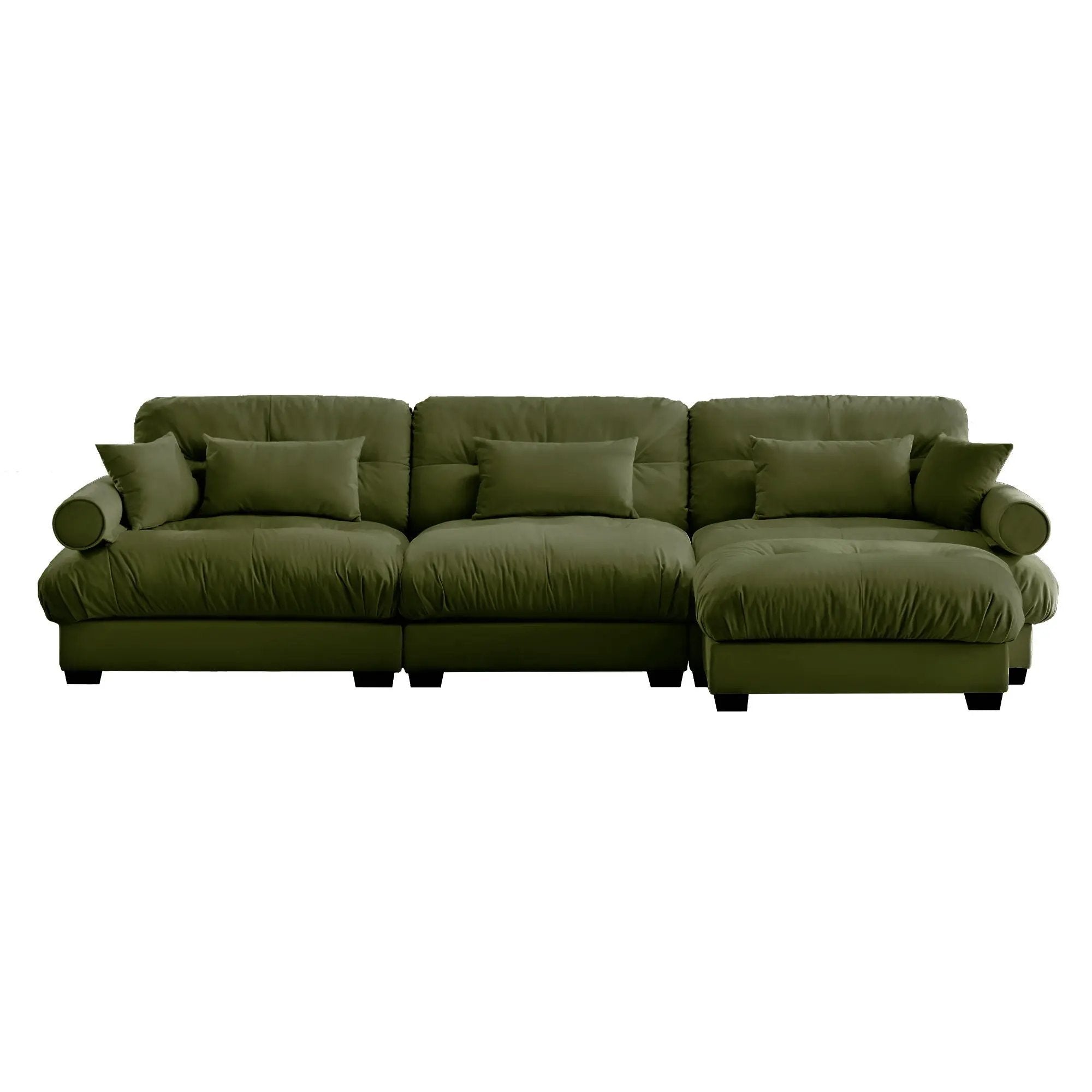Super Comfort Oversized Modular Sectional Sofa With Movable Ottoman by Unique Piece Furniture