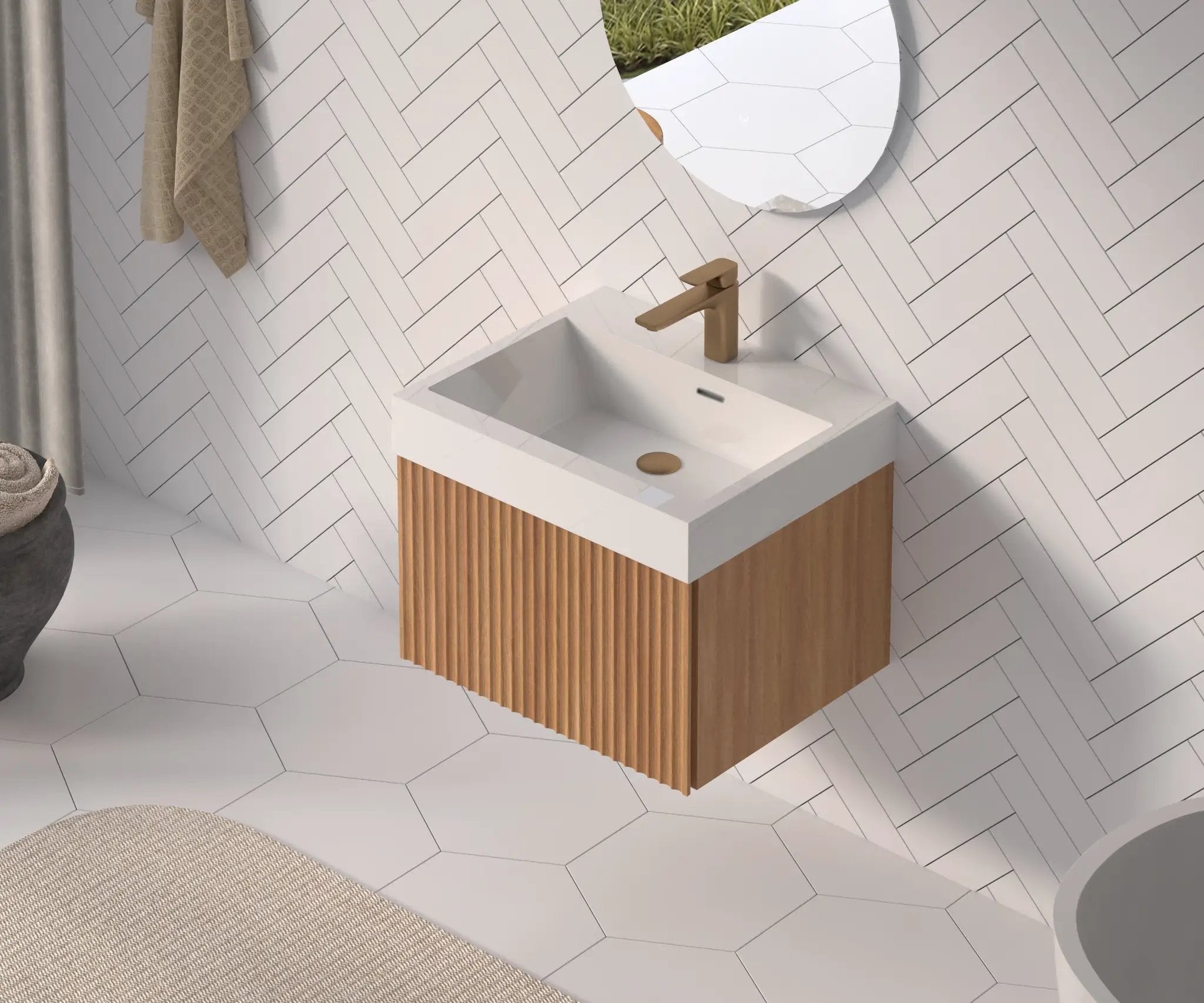 24" Bathroom Vanity with Sink by HouseOfZazla