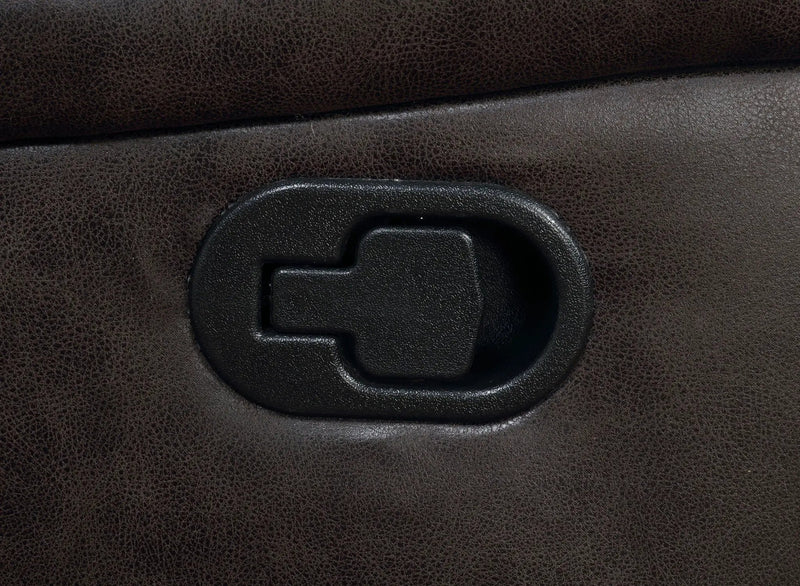 Greer Upholstered Motion Reclining Loveseat Brown by Unique Piece Furniture