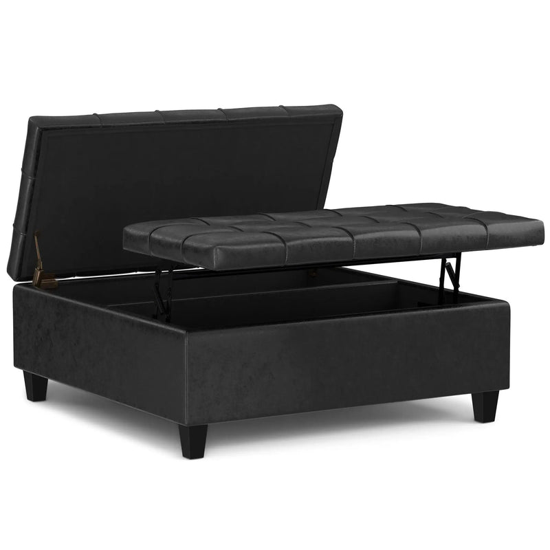 Harrison - Upholstered Coffee Table Storage Ottoman by HouseOfZazla