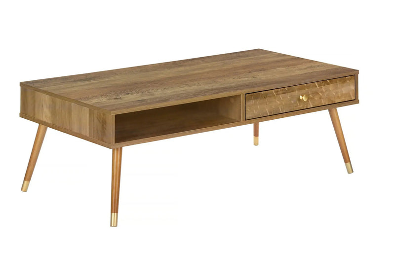Mid-Century Modern Walnut Coffee Table with Storage by HouseOfZazla