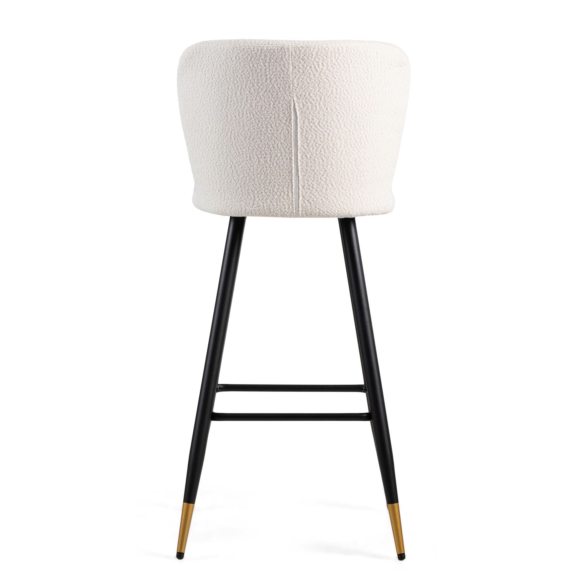 Modern Style Barstool, Tipped Ends, Suitable For Various Decoration Styles - White by HouseOfZazla