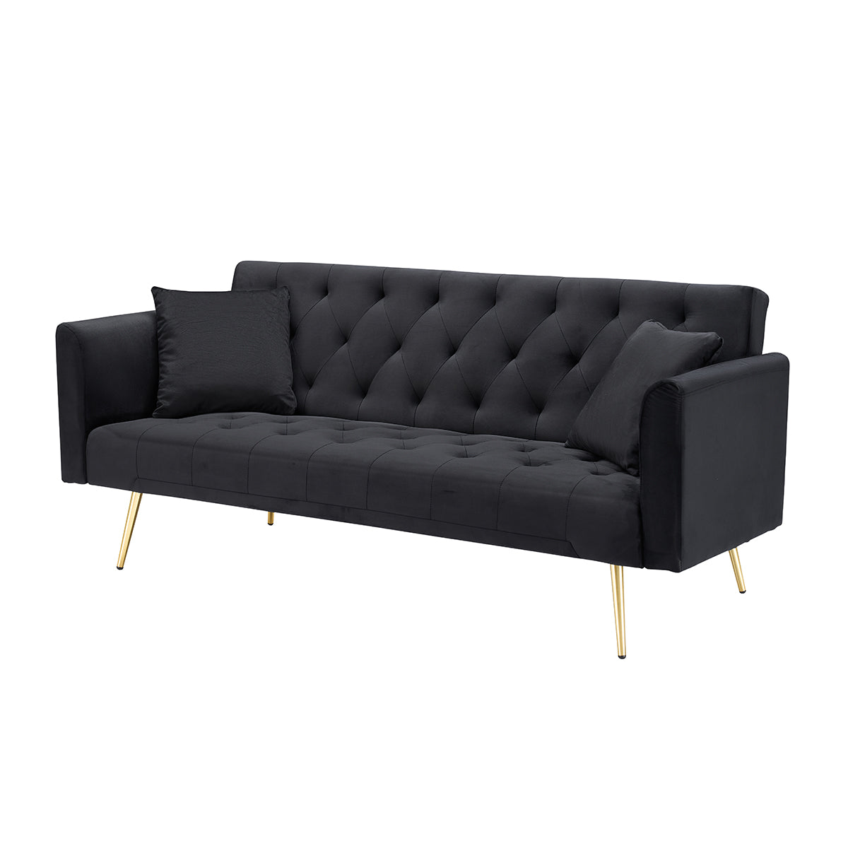 71-inch Foldable Double Sofa with American Retro Style by HouseOfZazla