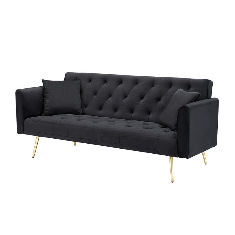 71-inch Foldable Double Sofa with American Retro Style by HouseOfZazla