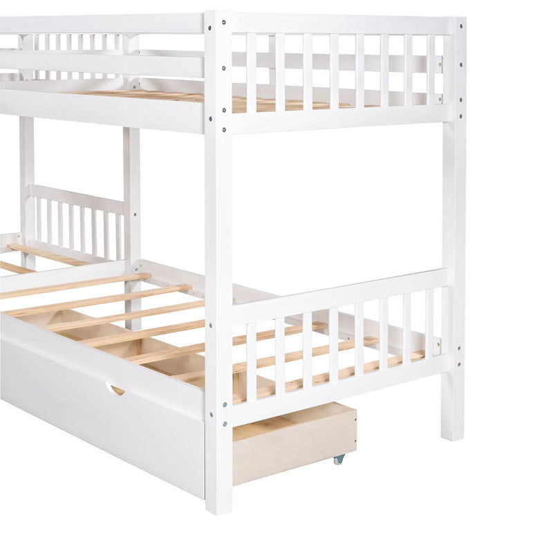 L Shaped Bunk Bed With Drawers by Unique Piece Furniture