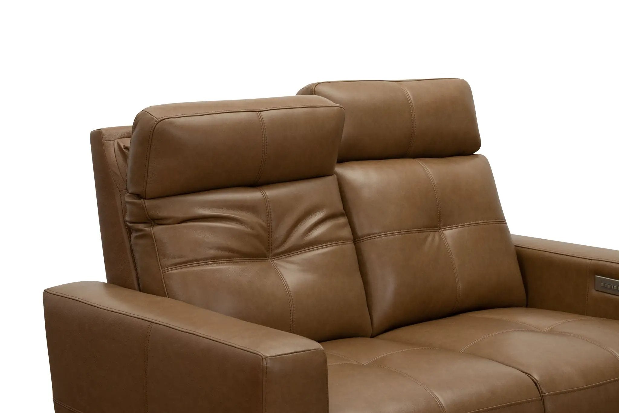Cara - Loveseat With Power Recline, Power Headrest And Power Lumbar - Light Brown by Unique Piece Furniture