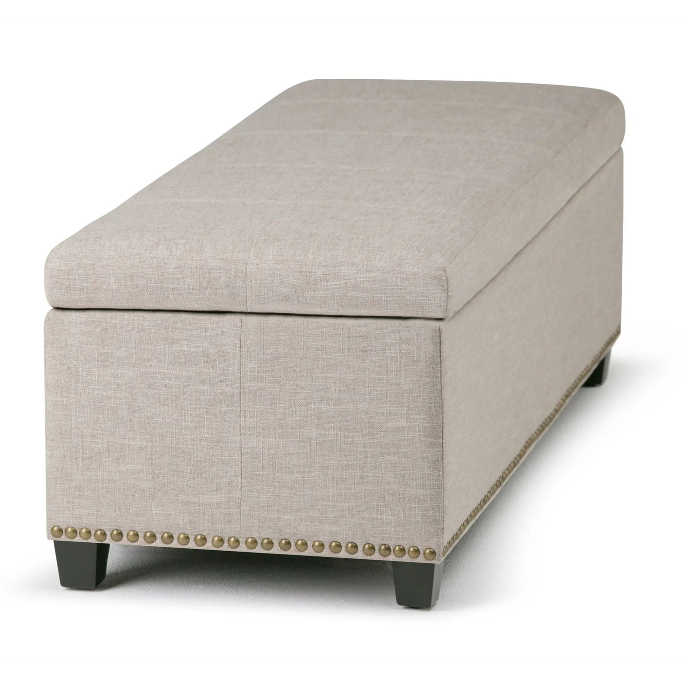 Kingsley - Upholstered Large Storage Ottoman by HouseOfZazla