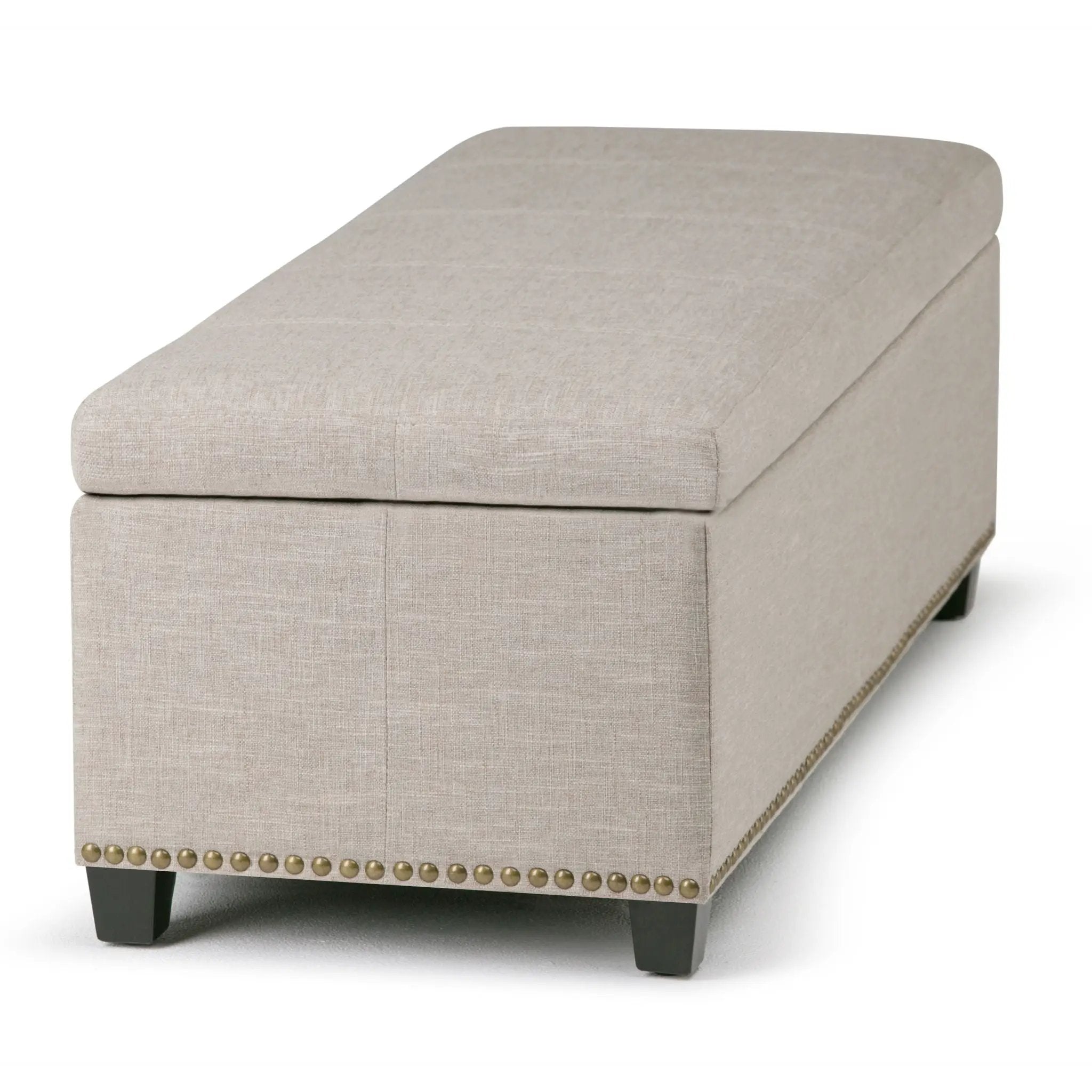 Kingsley - Upholstered Large Storage Ottoman by HouseOfZazla