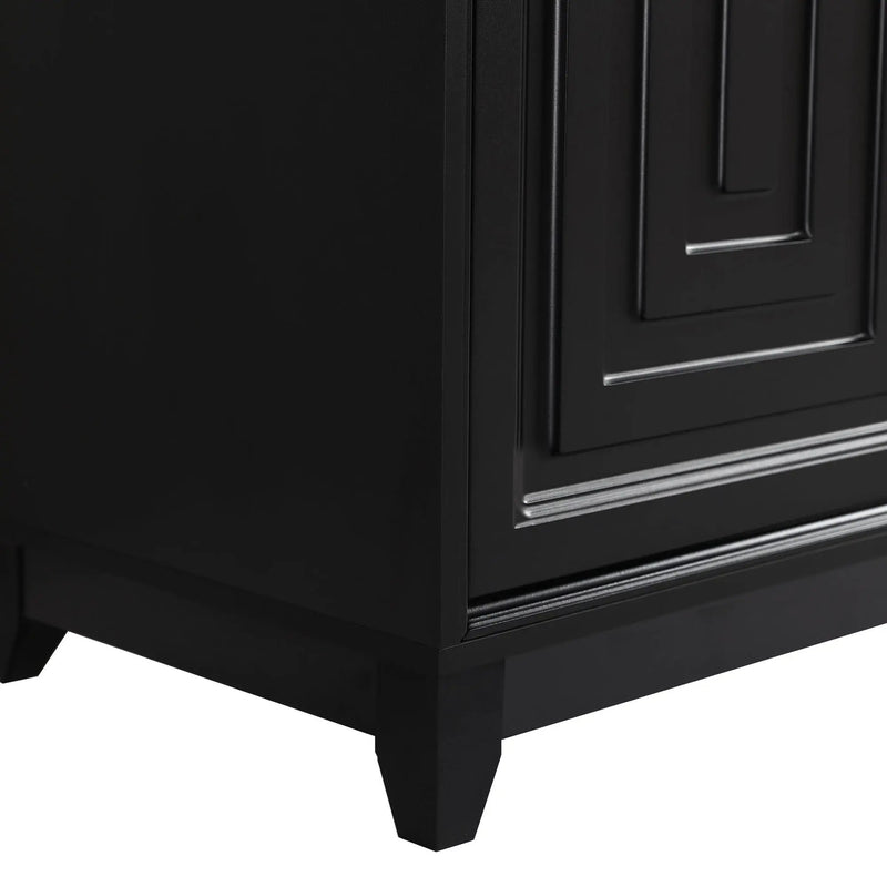 TV Stand For TVs Up To 65", Modern Entertainment Center Media Console Cabinet With 2 Spacious Storage Space, Solid Wood Legs For Living Room by HouseOfZazla