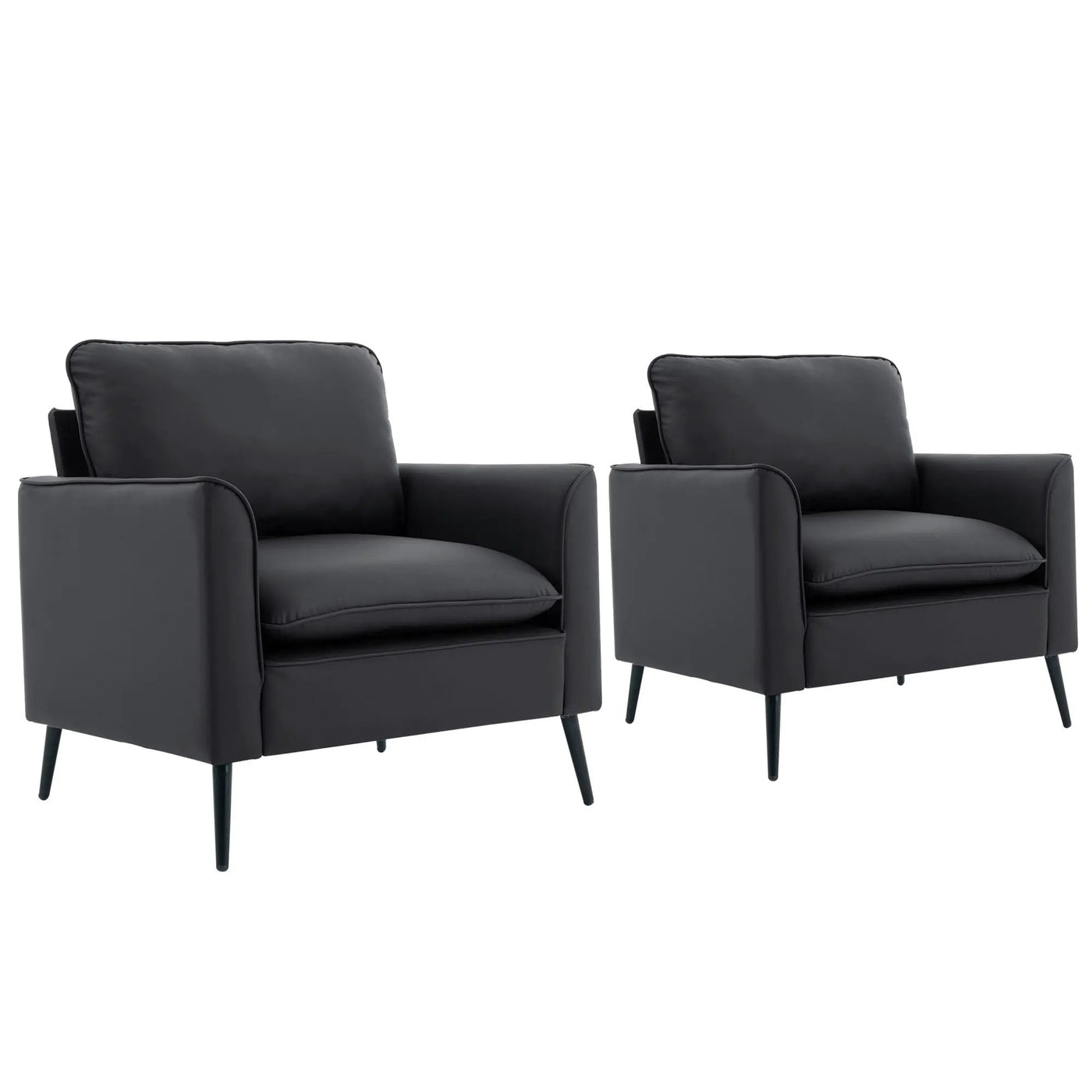 Nordic Retro Light Luxury Upholstered Sofa Chair by HouseOfZazla