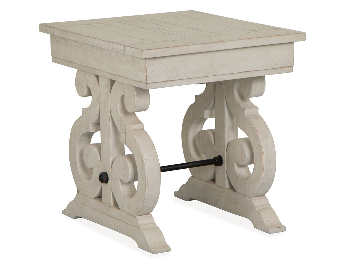 Bronwyn - Rectangular End Table - Alabaster, photo 7 of 7