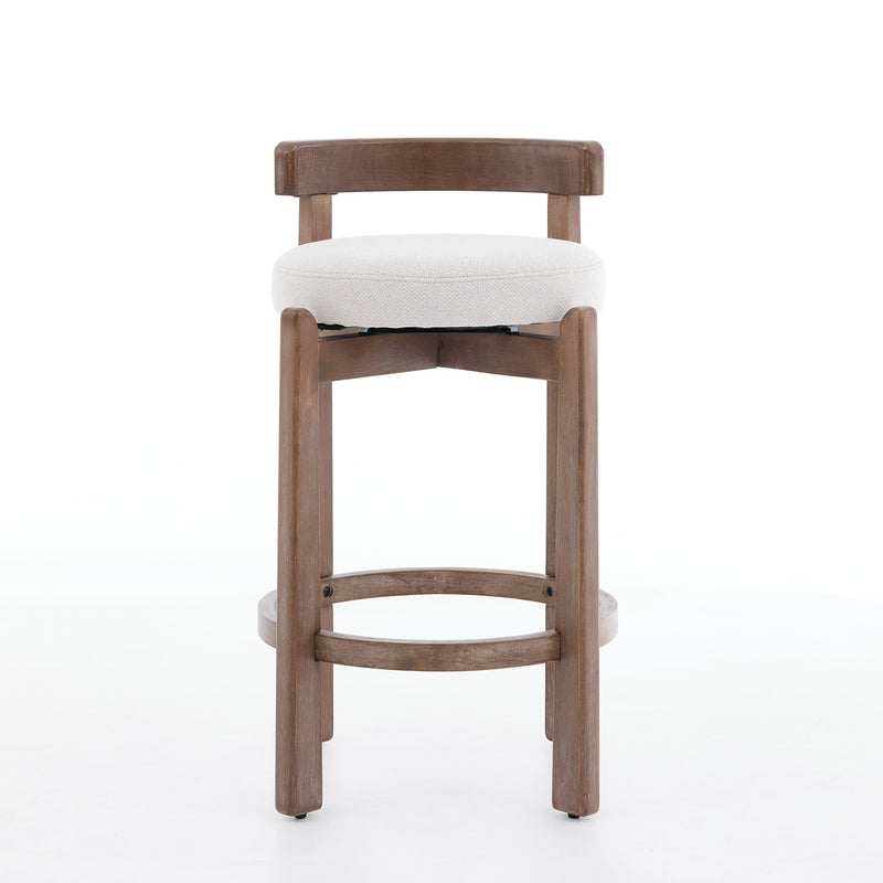 Set of 2 Swivel Counter Stools with Mid-Century Modern Design by HouseOfZazla