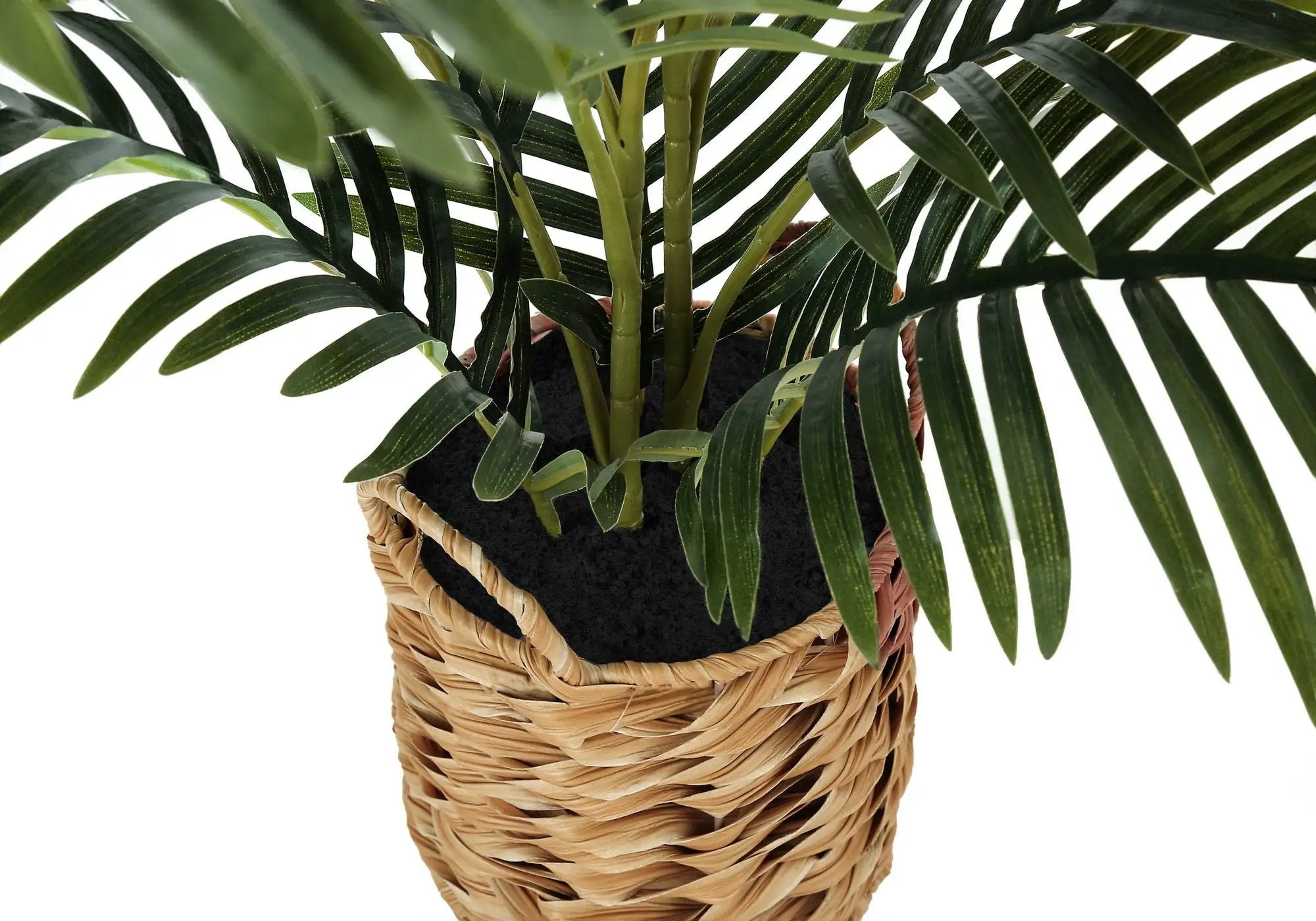 24" Tall Artificial Palm Plant - Indoor Faux Greenery by HouseOfZazla