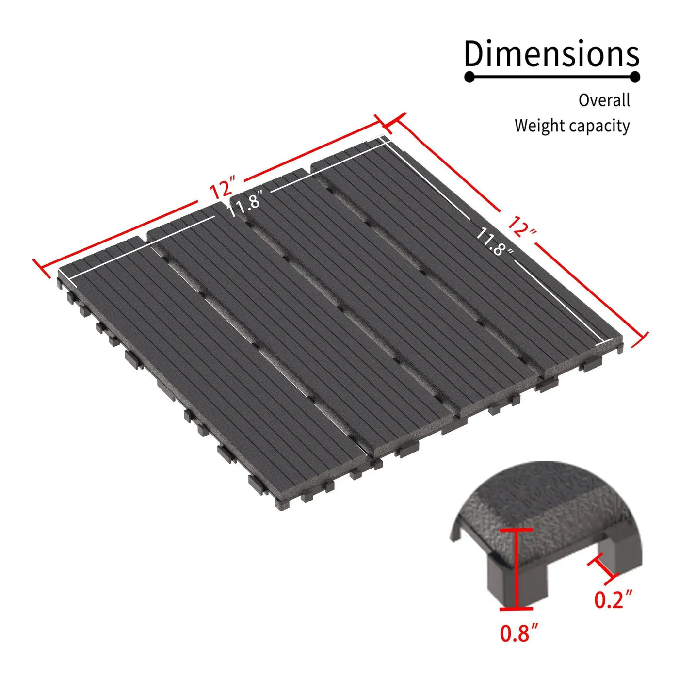 Interlocking Deck Tiles 44 Pack For Backyard by HouseOfZazla